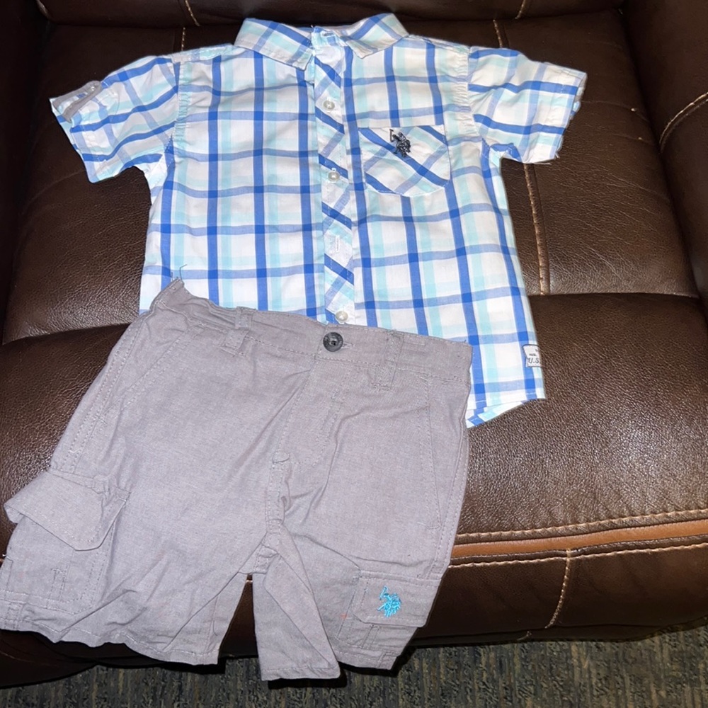 Never Worn Boys U.S. Polo Assn 2pc Shorts Set